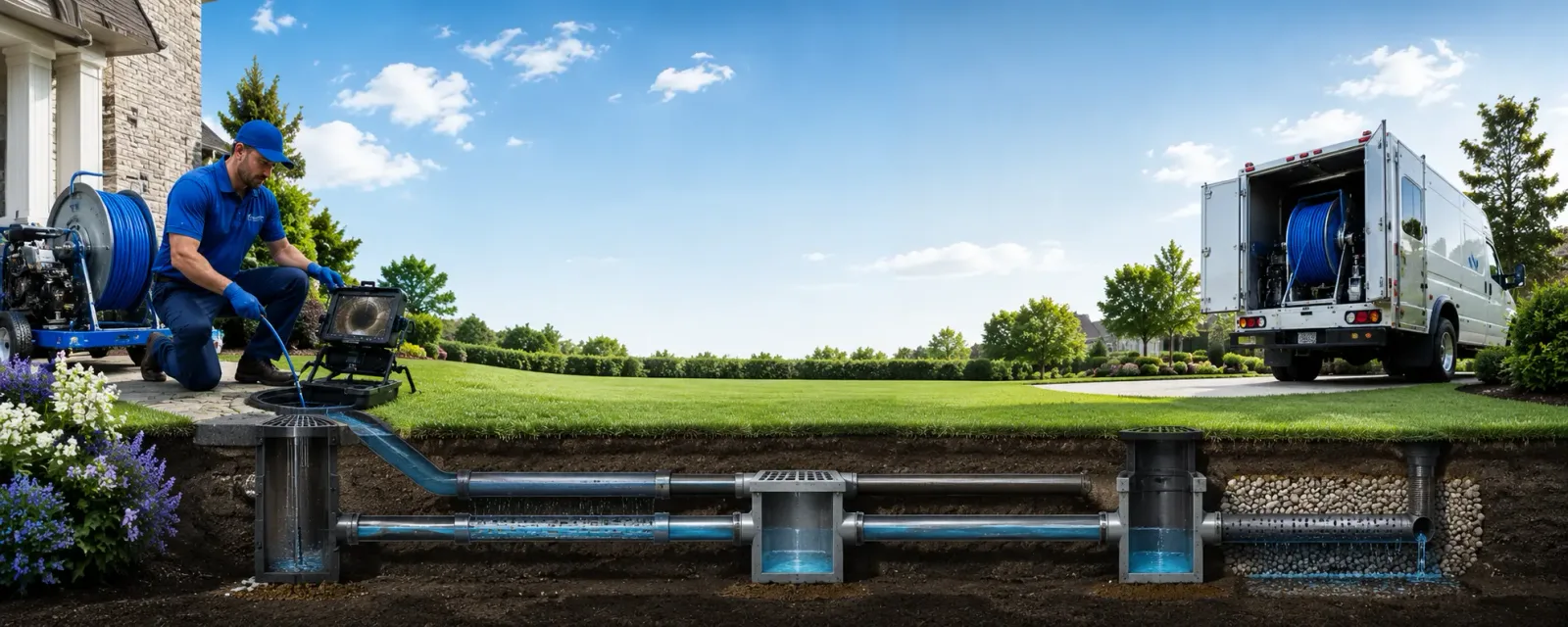 Outdoor drain cleaning information for Baylis, IL